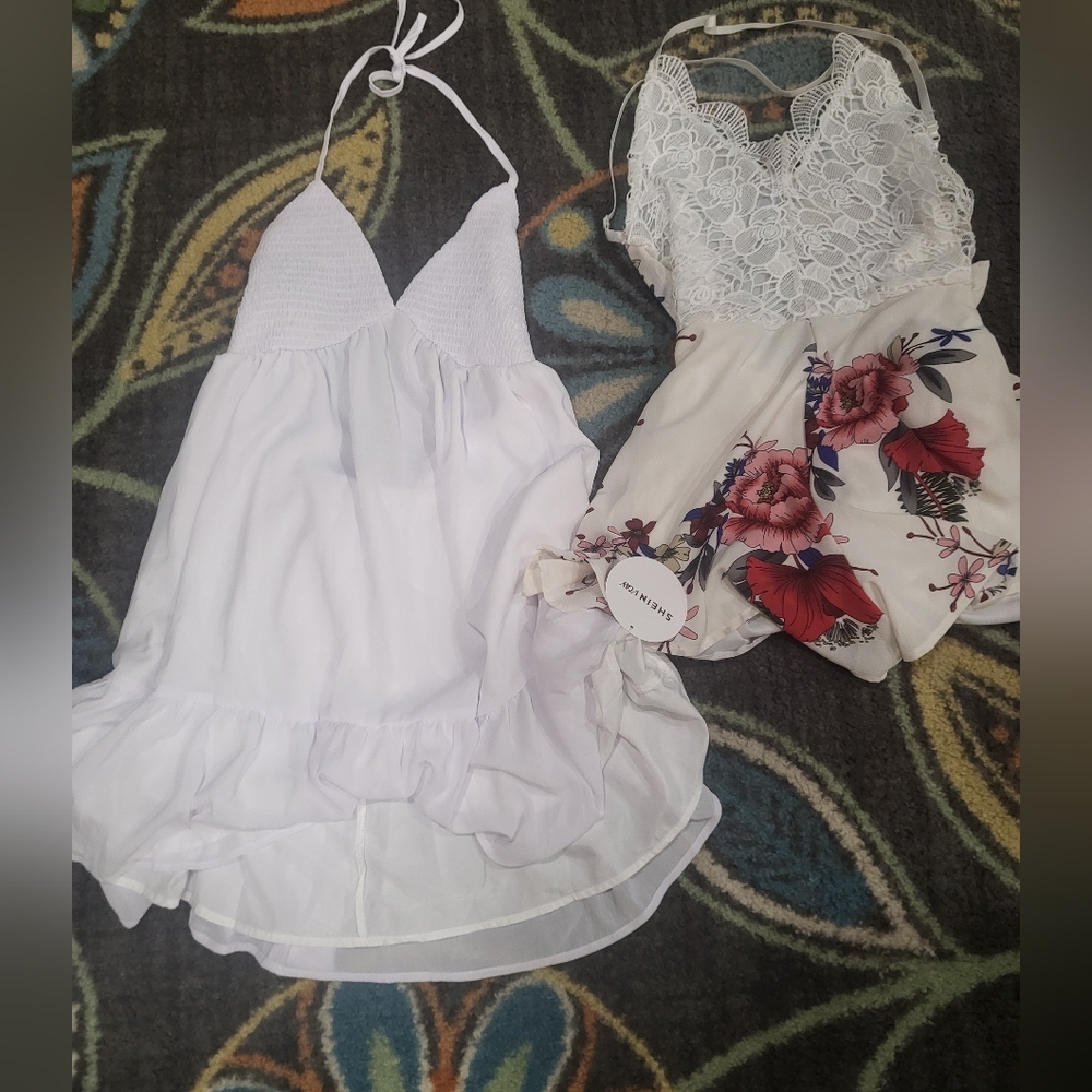 White and Floral Dresses